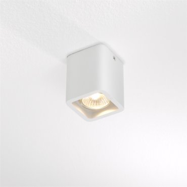 Artdelight Bronx - Aufbaustrahler 1L - 7 x 7 x 8,5 cm - weiß