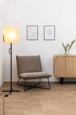 Faro Luang - Stehleuchte - 42 x 30 x 153 cm - karamell/schwarz