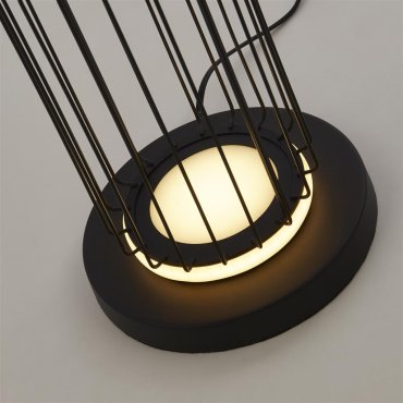 Searchlight Circolo - Stehleuchte - Ø 22 x 117 cm - 35W LED inkl. - schwarz und weiß