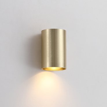 Searchlight Round - Wandleuchte - Ø 6,5 x 10 cm - gold