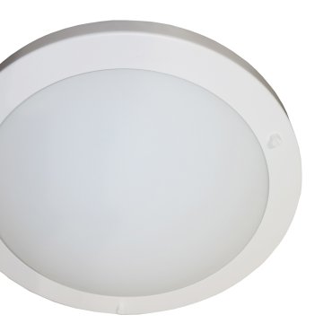 Artdelight Yuca - Deckenleuchte für Badezimmer - Ø 30 x 8 cm - 12W LED inkl. - IP44 - weiß