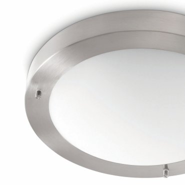 Artdelight Yuca - Badezimmer-Deckenleuchte - Ø 30 cm - IP44 - Stahl matt