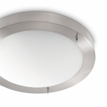 Artdelight Yuca - Badezimmer-Deckenleuchte - Ø 30 x 8 cm - 12W LED inkl. - IP44 - Stahl matt