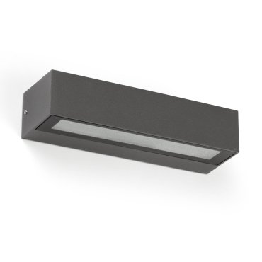 Faro Lako - Wandleuchte - 22 x 7 x 4,8 cm - 8W LED inkl. - IP65 - dunkelgrau
