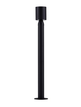 Nova Luce Brot - Gartenleuchte - Ø 9 x 59,5 cm - 6W LED inkl. - IP65 - Sand schwarz