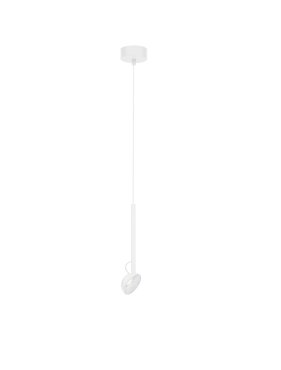 Nova Luce Ola - Hängelampe - Ø 8 x 145 cm - 4W LED inkl. - Sand Weiß
