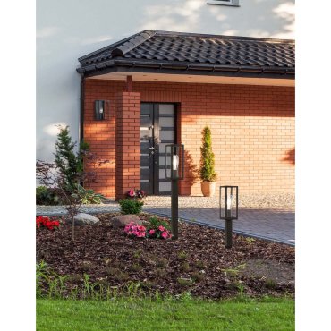 Searchlight Box - Gartenleuchte - 10 x 10 x 45,5 cm - IP44 - schwarz