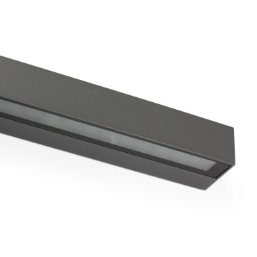 Faro Doro - Wandleuchte - 38 x 7,5 x 5,8 cm - 20W LED inkl. - IP65 - dunkelgrau