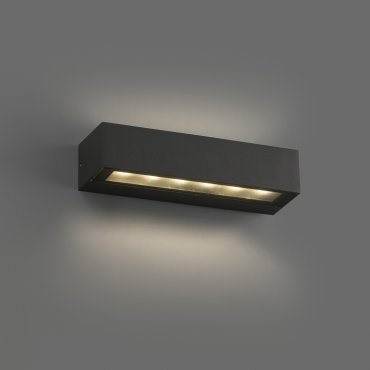 Faro Doro - Wandleuchte - 22 x 7 x 4,8 cm - 13W LED inkl. - IP65 - dunkelgrau