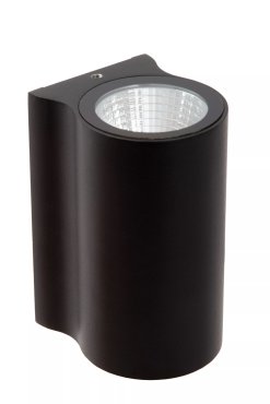 Lucide Akra - Außenwandleuchte - 5,5 x 6,5 x 10 cm - 8W LED inkl. - IP54 - schwarz