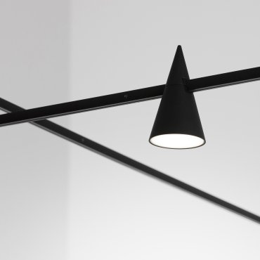 Nova Luce Cono - Lichtpunkt Magnetschienensystem - Ø 6 x 10,6 cm - 5W LED inkl. - schwarz