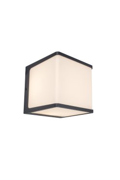 Lutec Doblo - Außenwandleuchte - 15 x15 x15 cm - 19.1W LED inkl. - IP54 - dunkelgrau