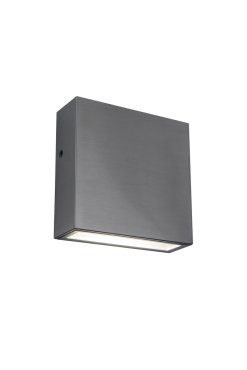 Lutec Gemini XF - Wandleuchte - 11 x 3.8 x 11 - 9.5W LED inkl - IP54 - Edelstahl - weiß
