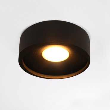 Artdelight Orlando - Deckenleuchte - Ø 14 x 5 cm - 10W dimmbare LED inkl. - schwarz