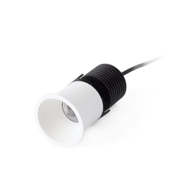 Faro Fox - Einbaustrahler - Ø 50 mm, Ø 40 mm Einbaugröße - 7W dimmbare LED inkl. - matt weiß