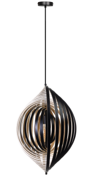 ETH Woody - hängeleuchte - Ø 59 x 200 cm - braun und schwarz