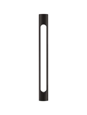 Nova Luce Ellery - Gartenleuchte - Ø 8 x 80 cm - 12W LED inkl. - IP65 - Sand schwarz