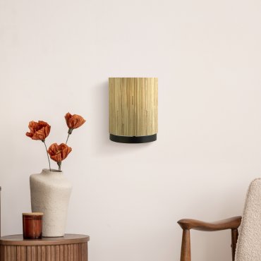 Searchlight Meadow - Wandleuchte - 18 x 23 cm - braun und schwarz