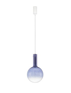 Nova Luce Nostos - Hängelampe - Ø 25 x 170 cm - 6W dimmbar LED inkl. - blau und gold