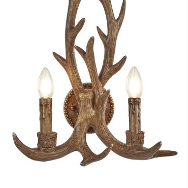 Searchlight Hirsch - Wandleuchte - 36 x 46 cm - braun