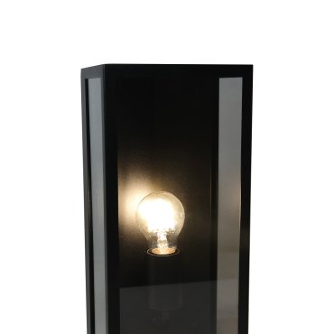 Artdelight Rowin - Wandleuchte - 16 x 11 x 35 cm - IP44 - schwarz