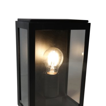 Artdelight Rowin - Wandleuchte - 16 x 11 x 25,2 cm - IP44 - schwarz