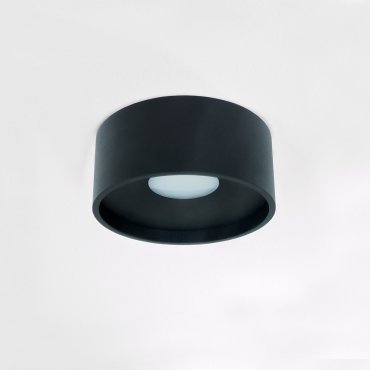 Artdelight Oran - Deckenleuchte - Ø 12 x 5 cm - 10W dimmbare LED inkl. - IP54 - schwarz