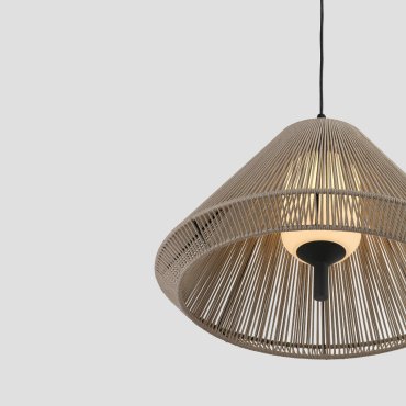 Faro Saigon - Hängeleuchte - Ø 66,5 x 338 cm - IP65 - grau und beige