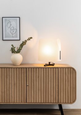 Faro Luang - Tischleuchte - 42 x 30 x 46,5 cm - beige/schwarz