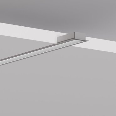 KLUS MICRO-30DEG-K - Eingebautes LED Profil mit einem schrägen Lichtwinkel von 30 Grad - 2,64 x 1,12 cm - Aluminium