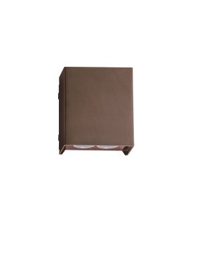 Nova Luce Elio - Außenwandleuchte - 11,4 x 13 x 6,2 cm -  12W LED inkl. - IP65 - corten
