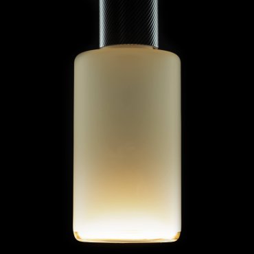 Segula LED-Lampe - Schwebender Zylinder - Ø 9 x 21 cm - E27 - 4.5W dimmbar - 1900K - Raureif