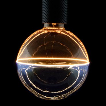 Segula LED-Lampe - 2Tone - Ø 14,5 x 21 cm - E27 - 6W dimmbar - 1900K - amber und blau