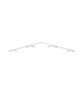 Nova Luce Oso - Aufbaustrahler - 150 x 150 x 10,5 cm - weiß