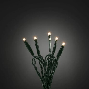 Konstsmide Weihnachtsbeleuchtung - Micro LED Lichterkette - 693cm - 50 Stück - dunkelgrün