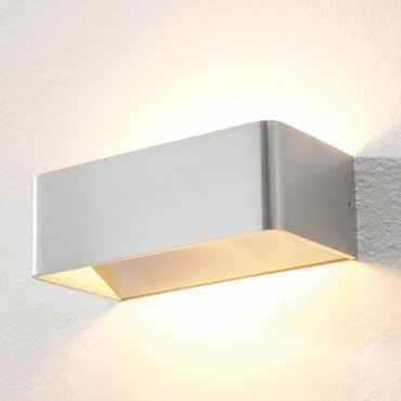 Artdelight Mainz - Wandleuchte - 20 x 10 x 7 cm - 2 x 3W dimmbare LED inkl - gebürstetes Aluminium