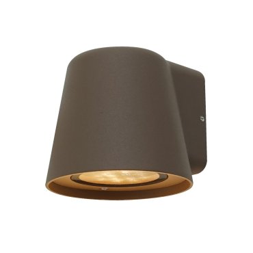 VK Lighting Teichos - Außenwandleuchte - 10 x 11 x 9 cm - IP54 - braun