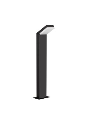 Nova Luce Farge - Gartenleuchte - 16,5 x 76 x 10 cm - 12W LED inkl. - IP65 - dunkel anthrazit