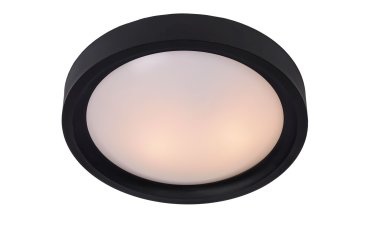 Lucide Lex - Deckenleuchte - Ø 33 x 10 cm - schwarz