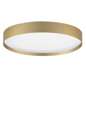 Nova Luce Roi - Deckenleuchte - Ø 40 x 8,5 cm - 37W dimmbar LED inkl. - gebürstetes gold