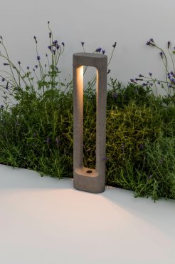 Faro Totem - Gartenleuchte - 15 x 8,5 x 60,4 cm - 6,5W LED inkl. 3000K - IP55 - zementgrau
