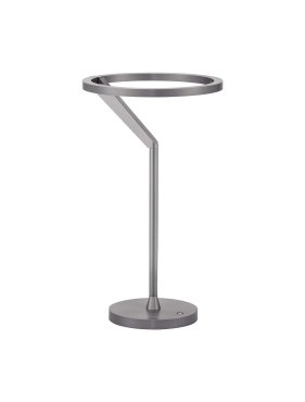 Nova Luce Tilia - Tischleuchte - Ø 22 x 38 cm - 16W dimmbar LED inkl. - nebliges nickel