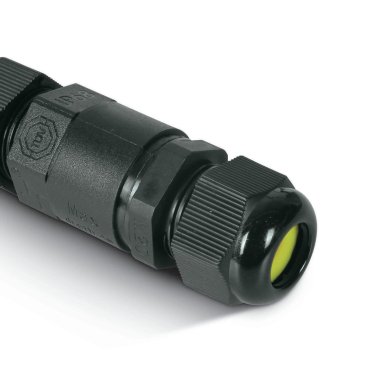 ONE Light - wasserdichte Kabelbox 1 in / 1 out - IP67 - schwarz