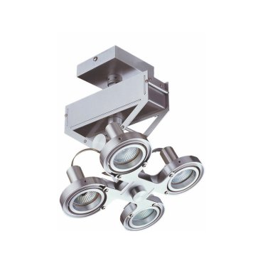 Artdelight Koln - Aufbaustrahler 4L - 22 x 18 x 28 cm - 4 x 5W dimmbare LED inkl - Aluminium