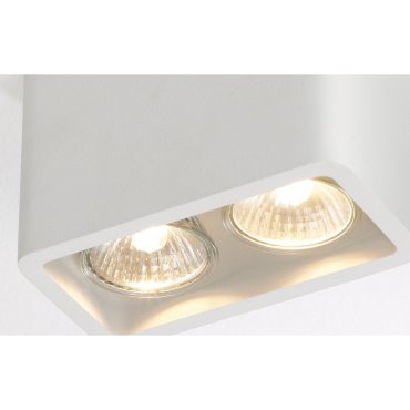Artdelight Bronx2 - Aufbaustrahler 2L - 13 x 7 x 8,5 cm - weiß