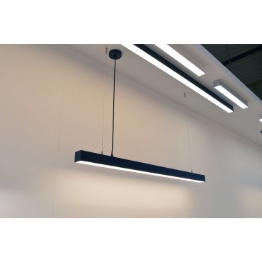 Leuchtenkönig Line - Hängeleuchte - Profil 5,3 x 5,3 cm - 28,8W LED pro Meter - schwarz