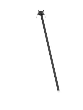 Nova Luce Stilvi - Deckenleuchte - Ø 5 x 64 cm - 4W LED inkl. - Sand schwarz