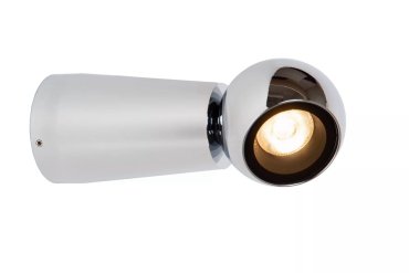 Lucide Ipsos - Außenwandleuchte - Ø 6 x 15 cm - 6W LED inkl - IP54 - Chrom