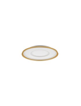 Nova Luce Figin - Deckenleuchte mit Fernbedienung - Ø 50 x 6,5 cm - 40W dimmbar LED inkl. - Sandgold
