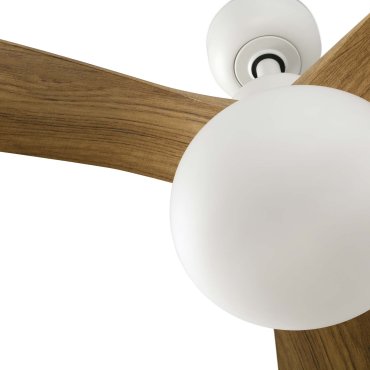 Faro Outwood L - deckenventilator mit licht - Ø 150 cm - IP44 - matt weiß und eiche